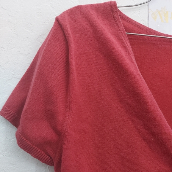 Mossimo Red V neck top - Picture 4 of 8
